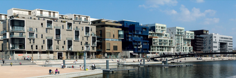 Investir et défiscaliser dans l'immobilier neuf avec le dispositif Loi PINEL à Lyon 2ème, près de la Marina du quartier Confluence, dans le département du Rhône