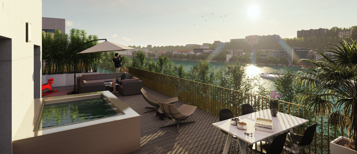 Programme immobilier neuf Lyon 9 bord de Saône (69009)