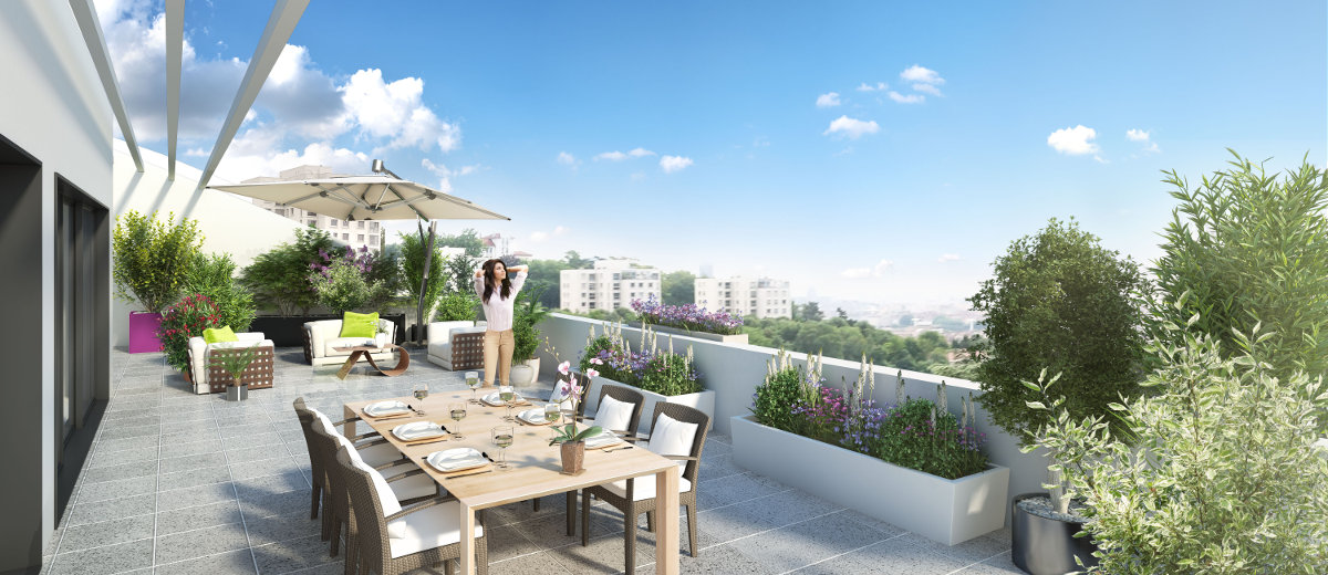 Investir dans un appartement neuf grâce à une SCI est possible sur ce programme immobilier neuf éligible loi PINEL à Lyon 5ème quartier Sainte-Irénée