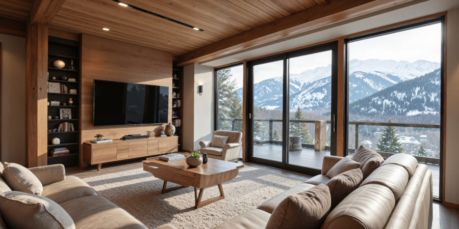 Cette résidence neuve d'exception à Abondance est le parfait compromis entre chalet traditionnel et confort contemporain !